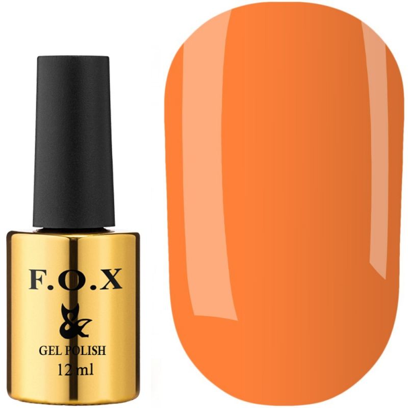 Гель-лак F.O.X №009 (ярко-оранжевый, эмаль) 12 мл