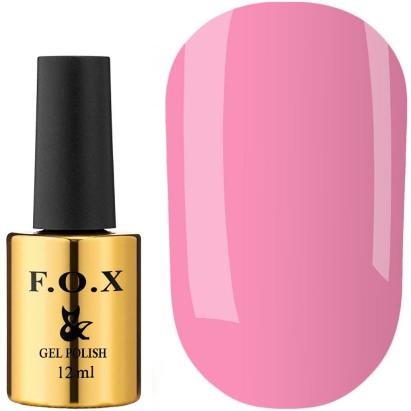 Гель-лак F.O.X №056 (розовый барби, эмаль) 12 мл