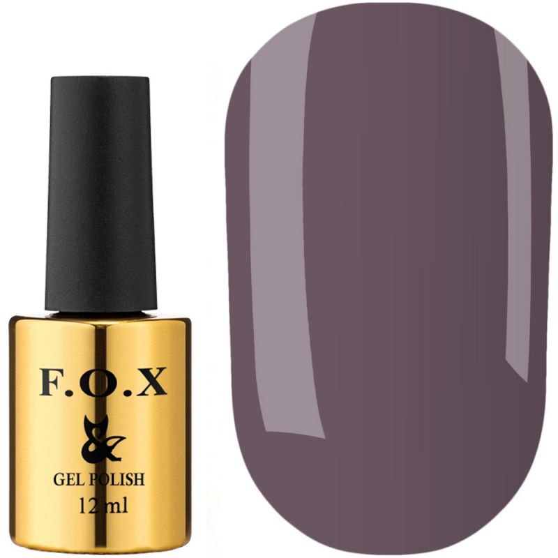 Гель-лак F.O.X №088 (коричнево-фиолетовый, эмаль) 12 мл