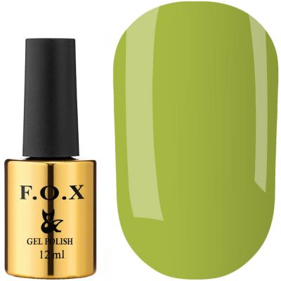 Гель-лак F.O.X Pigment Gel Polish №107 (яблочно-зеленый, эмаль) 12 мл