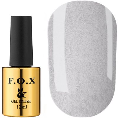 Гель-лак F.O.X Pigment Gel Polish №109 (серебристый микроблеск) 12 мл