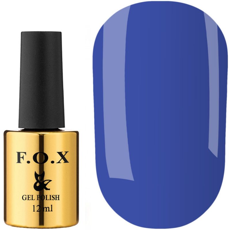 Гель-лак F.O.X Pigment Gel Polish №122 (темно-синій, емаль) 12 мл
