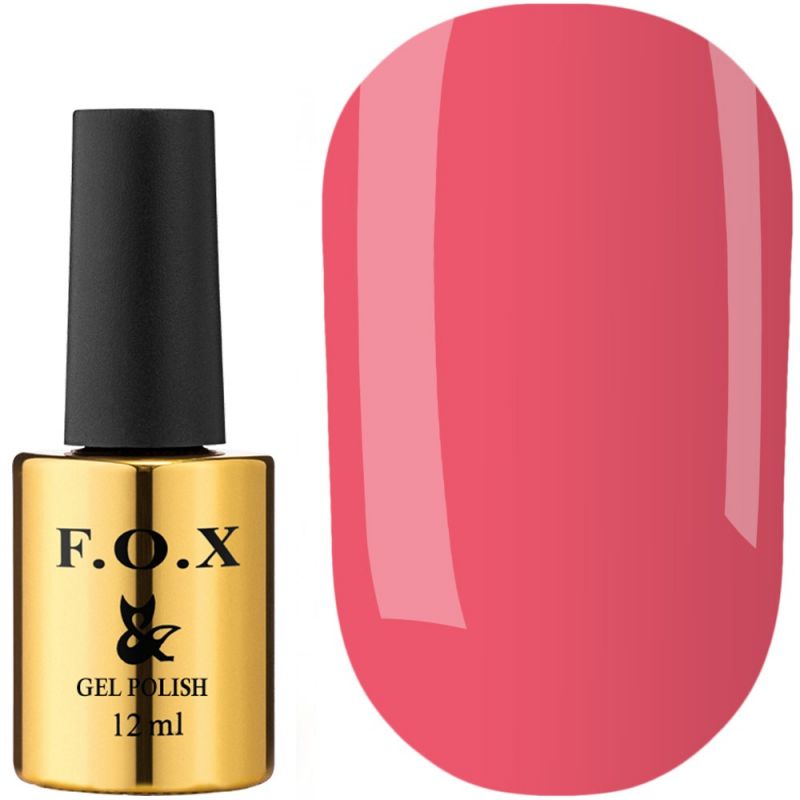 Гель-лак F.O.X Pigment Gel Polish №141 (коралово-рожевий, емаль) 12 мл