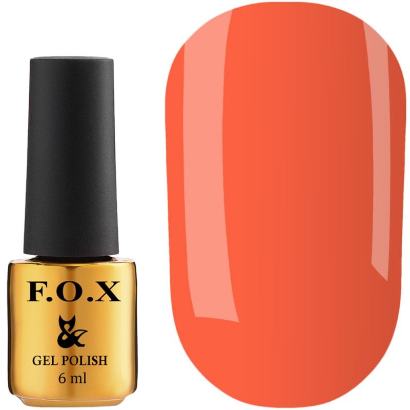 Гель-лак F.O.X №003 (кислотно-оранжевый, эмаль) 6 мл
