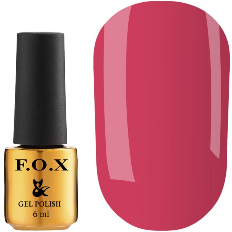 Гель-лак F.O.X №071 (фіолетовий з рожевими блискітками) 6 мл