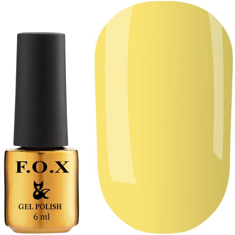 Гель-лак F.O.X №207 (жовтий, емаль) 6 мл