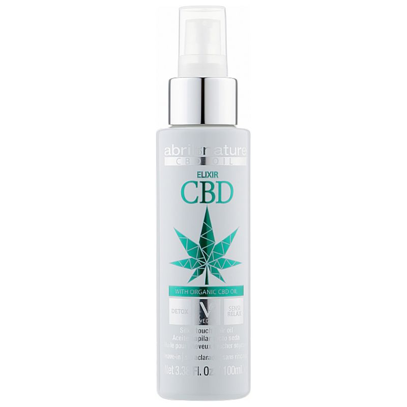 Набор детокс-ухода за волосами Abril Et Nature CBD Cannabis Oil Kit (шампунь 200 мл  + маска 200 мл + эликсир 100 мл)