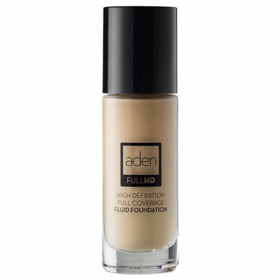 Тональный крем-флюид для лица Aden Full HD Fluid Foundation Ivory №02 (слоновая кость) 20 мл