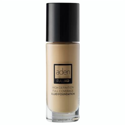 Тональный крем-флюид для лица Aden Full HD Fluid Foundation Beige №3 (бежевый) 20 мл