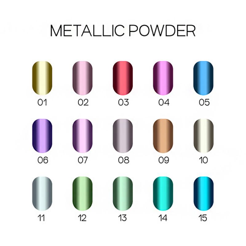 Пудра для нігтів металева Adore Metallic Powder №10 (біле золото) 0.5 г