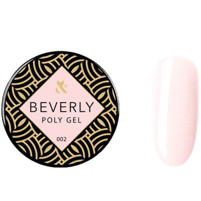 Моделирующий полигель F.O.X Poly Gel Beverly №002 (розово-персиковый с шиммером) 15 мл