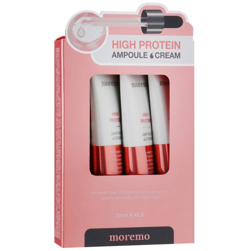 Протеїнові крем-ампули для волосся Moremo High Protein Ampoule Cream 4х15 мл