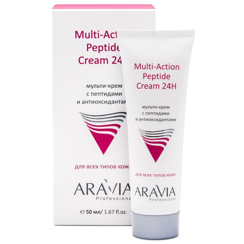 Мульти-крем для лица Aravia Professional Multi-Action Peptide Cream 24H 50 мл