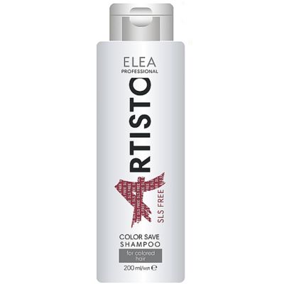 Шампунь безсульфатний для фарбованого волосся Elea Professional Artisro Color Save Shampoo SLS Free 200 мл
