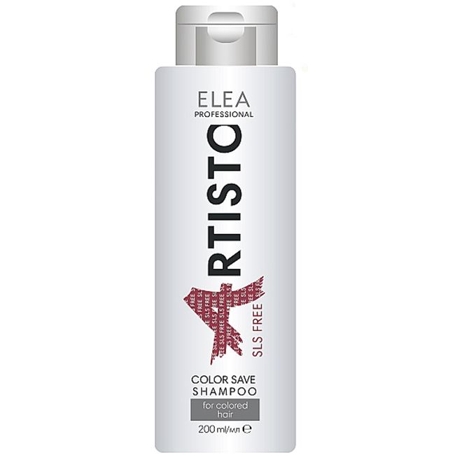 Шампунь бессульфатный для окрашенных волос Elea Professional Artisro Color Save Shampoo SLS Free 200 мл