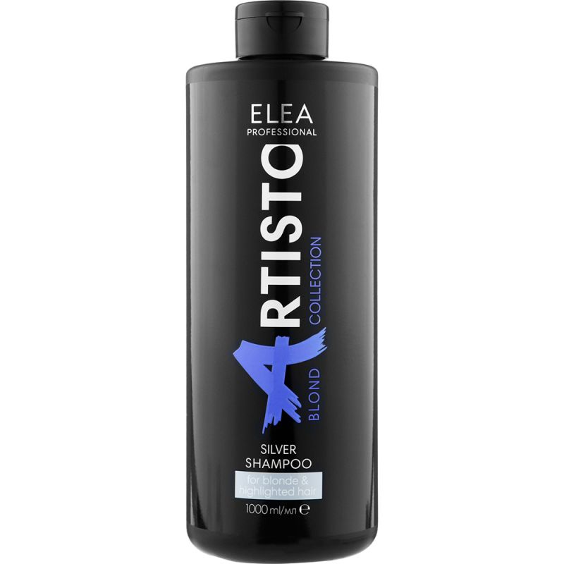 Шампунь для нейтралізації жовтизни Elea Professional Artisto Silver Shampoo 1000мл