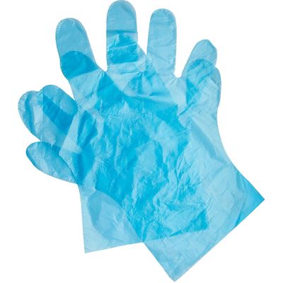 Перчатки одноразовые полиэтиленовые Astra (синие) 100 штук