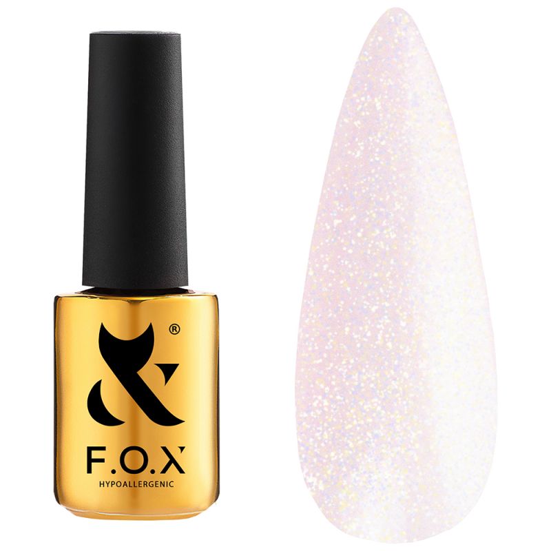 Гель для зміцнення нігтів камуфлюючий F.O.X Smart Gel Shine (ніжно-рожевий з мікроблиском) 12 мл