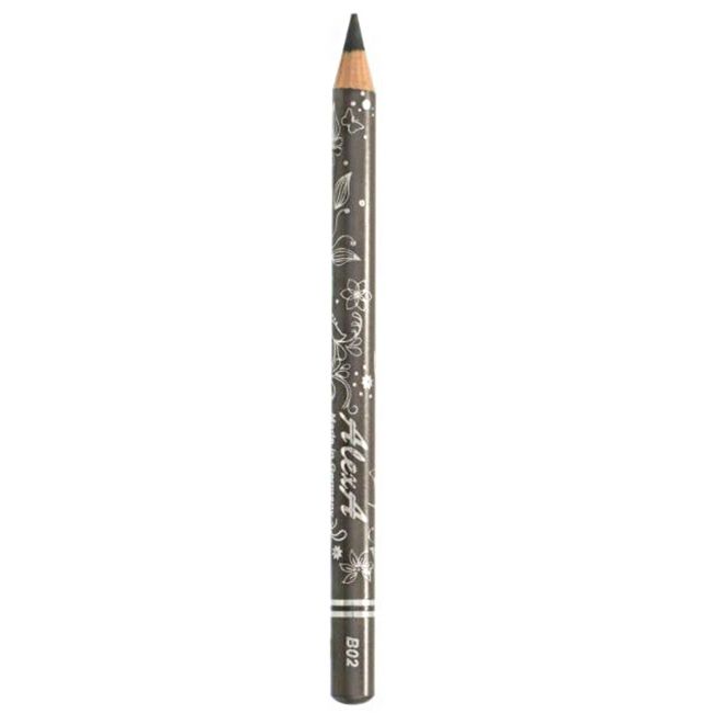 Карандаш для бровей AlexA Eyebrow Pencil B02 (пудровый, темно-серый)