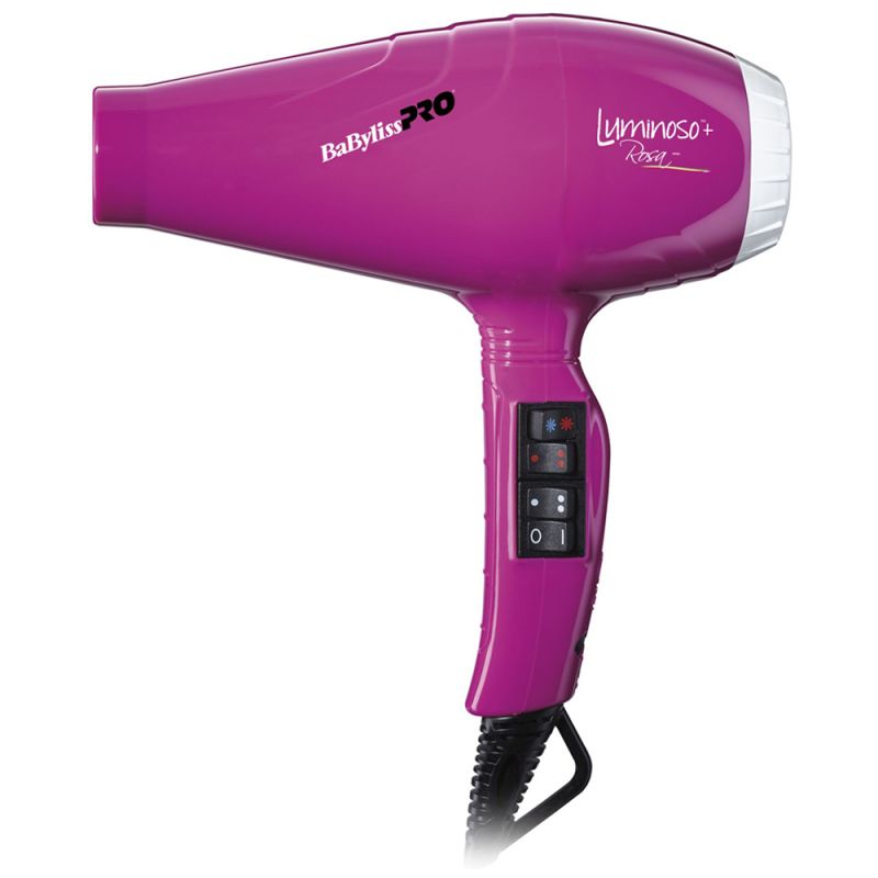 Фен для волосся BaByliss PRO BAB6360IFE Luminoso Plus Rosa