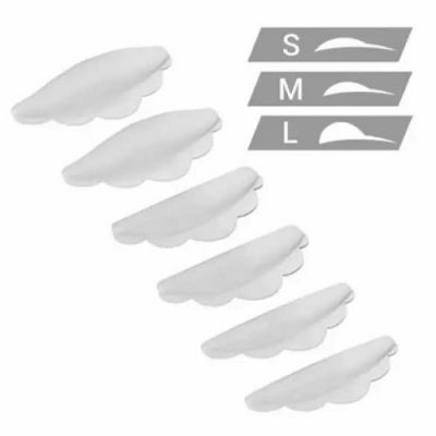 Бігуді силіконові для ламінування вій S.M.L (білі)