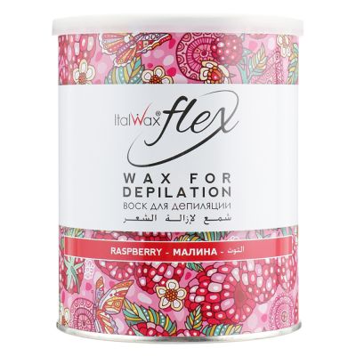 Воск в банке ItalWax Flex Depilation Wax Raspberry 800 мл