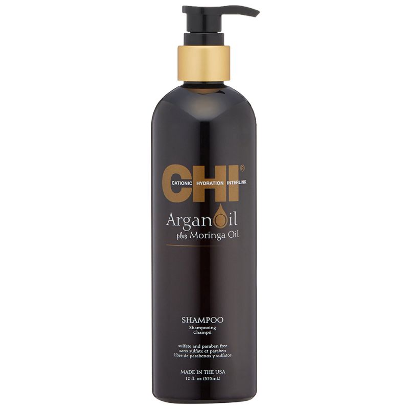 Шампунь для восстановления и питания волос CHI Argan Plus Moringa Oil Shampoo (с маслом арганы и моринги) 355 мл