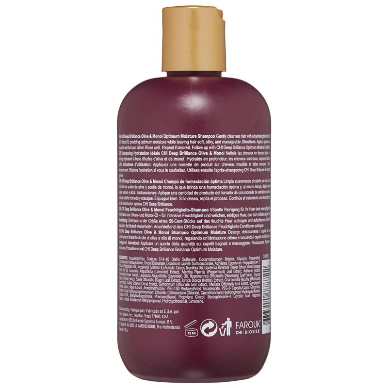 Шампунь для зволоження волосся CHI Deep Brilliance Optimum Moisture Shampoo 355 мл