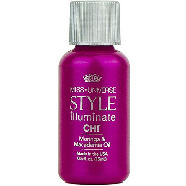 Масло для волос CHI Miss Universe Style Illuminate Moringa&Macadamia Oil (с маслом моринга и макадамии) 15 мл