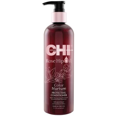 Кондиционер для защиты цвета окрашенных волос CHI Rose Hip Protecting Conditioner (с маслом шиповника) 340 мл