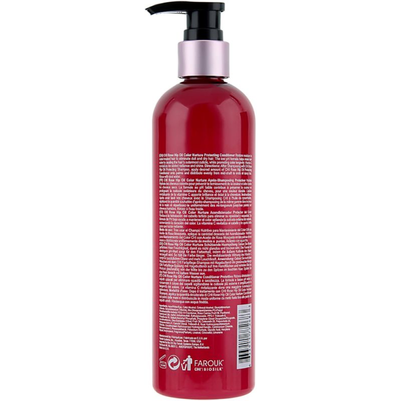 Кондиционер для защиты цвета окрашенных волос CHI Rose Hip Protecting Conditioner (с маслом шиповника) 340 мл