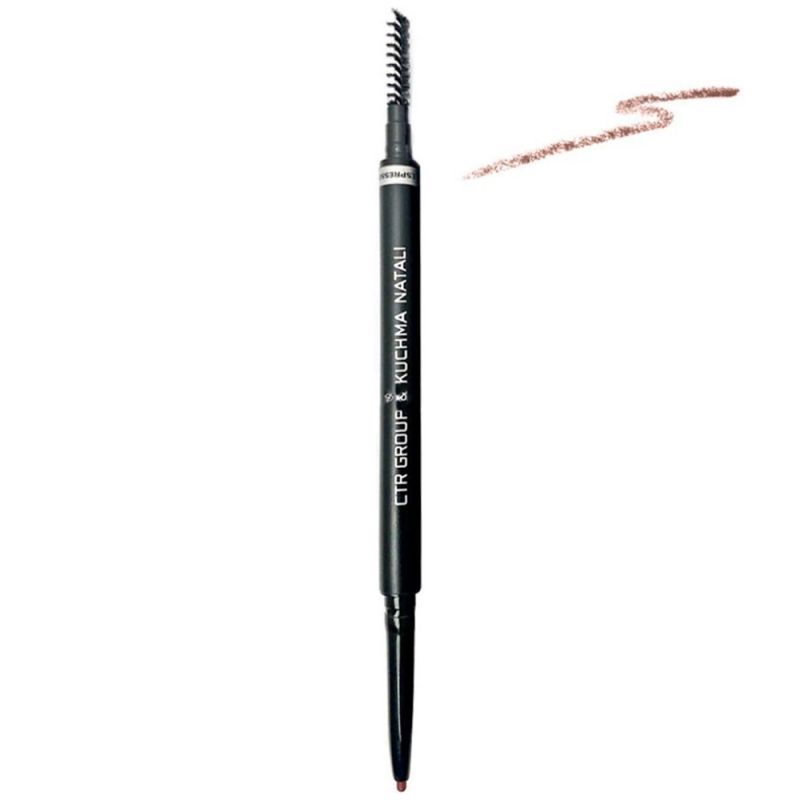 Механический карандаш для бровей CTR Eyebrow Pencil Caramel (пудровый, карамельно-коричневый)