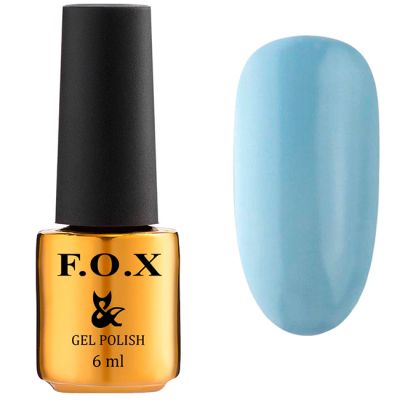 Гель-лак F.O.X Gel Polish Drinks Water №562 (небесно-голубой, эмаль) 6 мл