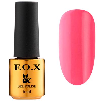 Гель-лак F.O.X Gel Polish Drinks Wine №564 (насыщенно-розовый, эмаль) 6 мл