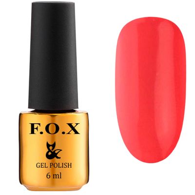 Гель-лак F.O.X Gel Polish Drinks Tea №565 (кораллово-персиковый, эмаль) 6 мл