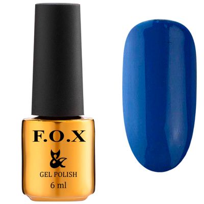 Гель-лак F.O.X Gel Polish Drinks Blue Lagoon №568 (синий, эмаль) 6 мл