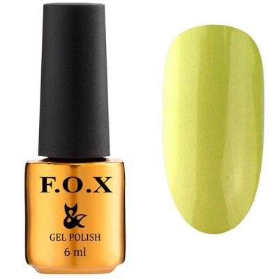 Гель-лак F.O.X Gel Polish Drinks Lemonade №569 (светлый лайм, эмаль) 6 мл