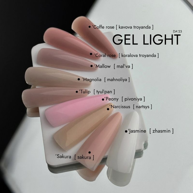 Моделюючий гель DA'23 Gel Light Jasmine (білий) 14 мл