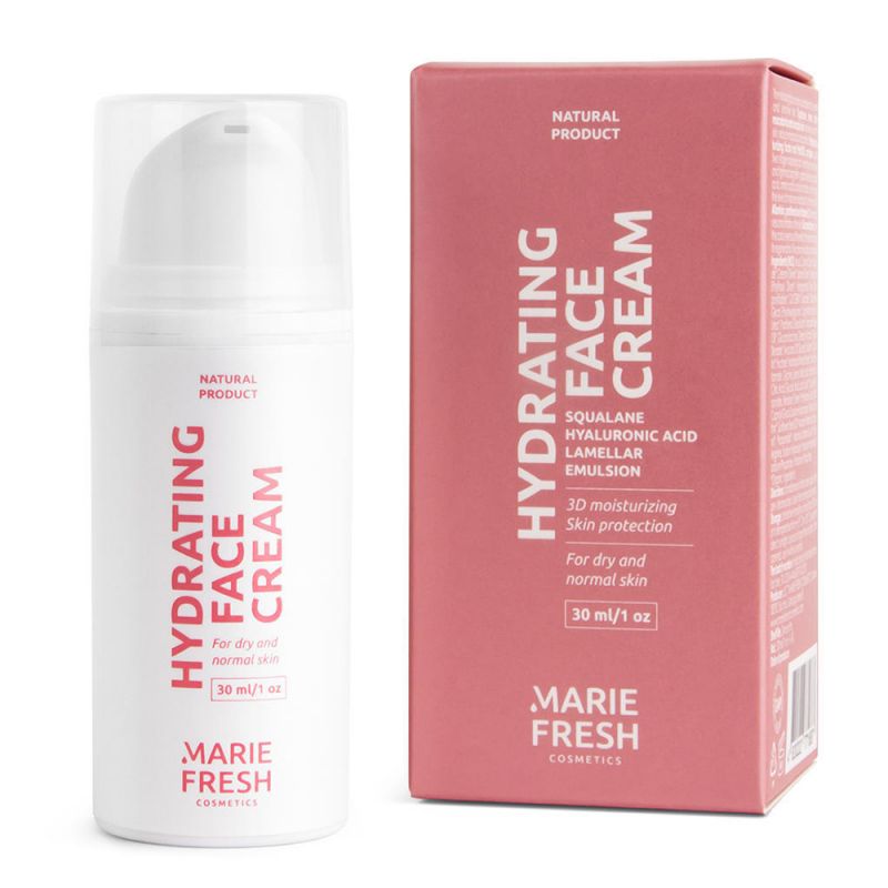 Крем для нормальної та сухої шкіри обличчя Marie Fresh Cosmetics Hydrating Face Cream 30 мл