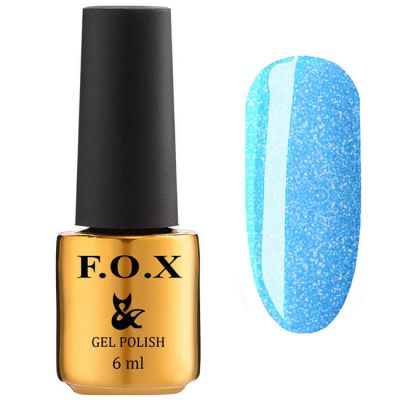 Гель-лак F.O.X Gel Polish Dolls Queen №573 (небесно-голубой с шиммером) 6 мл