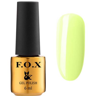 Гель-лак F.O.X Gel Polish Lady Daring №588 (светлый пастельно-лимонный, эмаль) 6 мл