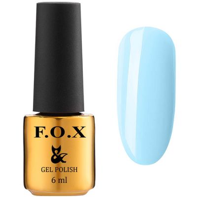 Гель-лак F.O.X Gel Polish Lady Ambitious №589 (светлый пастельно-голубой, эмаль) 6 мл