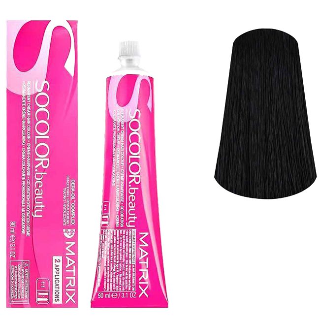 Крем-краска для волос Matrix Socolor.beauty 2N (черный) 90 мл