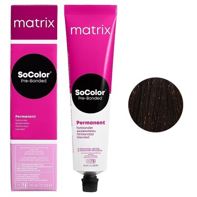 Крем-фарба для волосся Matrix Socolor.beauty 4BC (шоколадно-мідний шатен) 90 мл