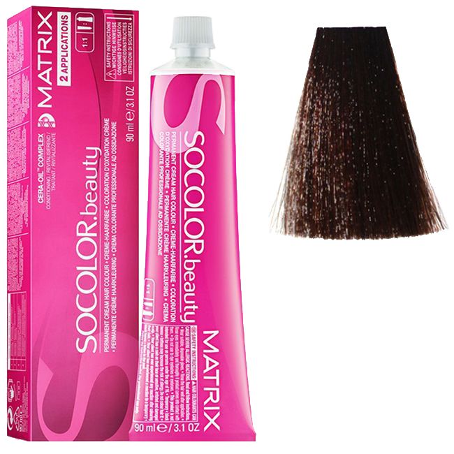 Крем-краска для волос Matrix Socolor.beauty 4M (шатен мокка) 90 мл