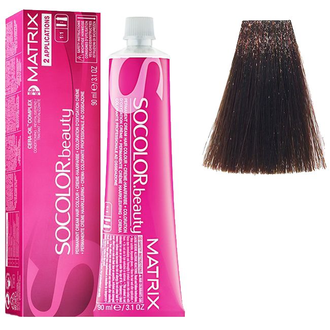 Крем-краска для волос Matrix Socolor.beauty 5M (светлый шатен мокка) 90 мл