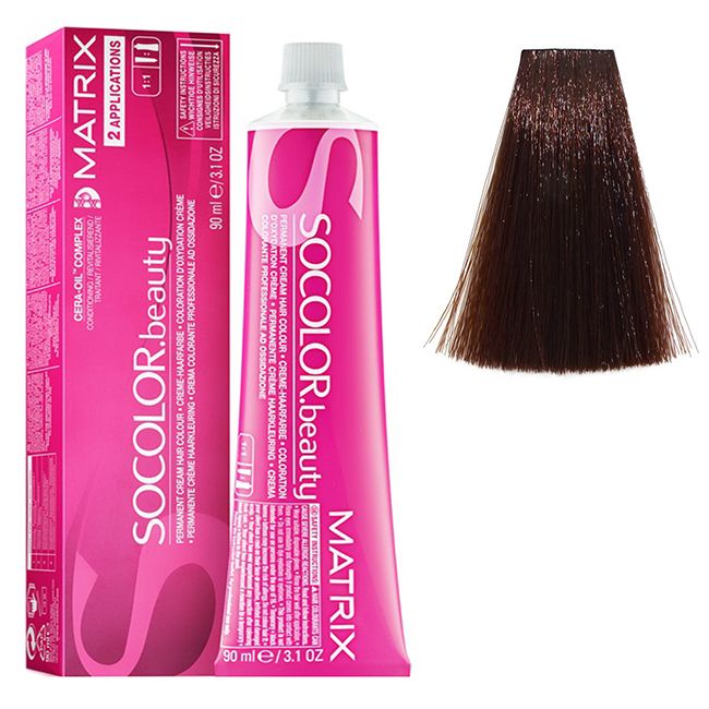Крем-фарба для волосся Matrix Socolor.beauty 6BR (темний блондин коричнево-червоний) 90 мл