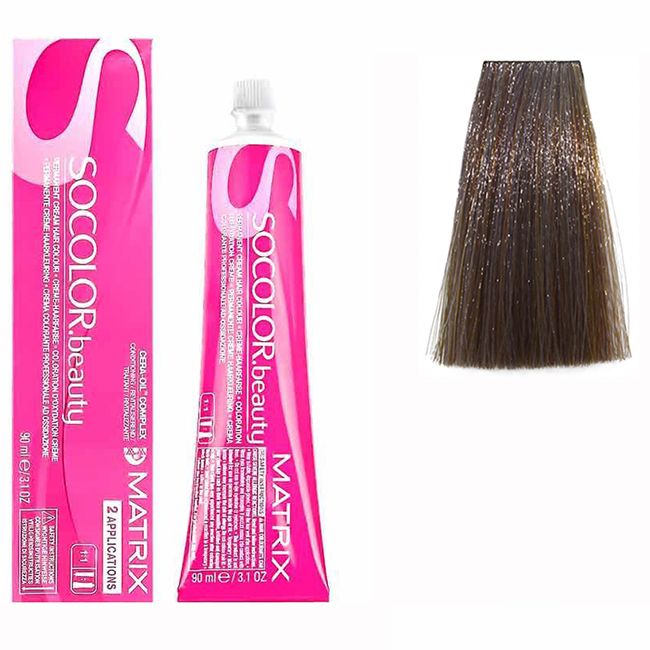 Крем-фарба для волосся Matrix Socolor.beauty 7AV (блондин попелясто-перламутровий) 90 мл