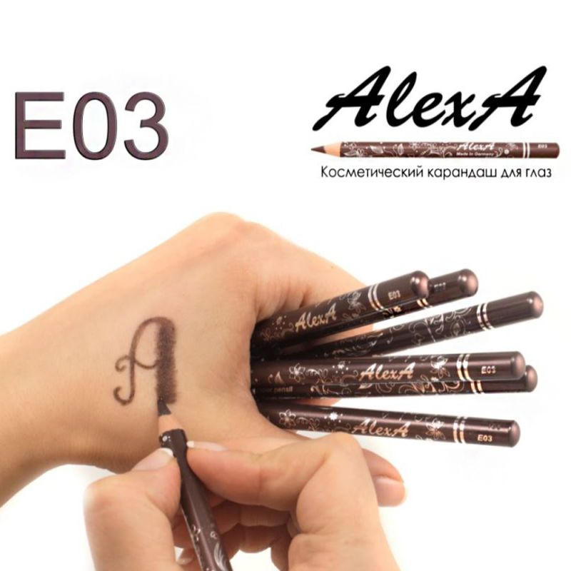 Олівець для очей AlexA Eye Pencil E03 (коричнево-баклажанний, сатиновий)