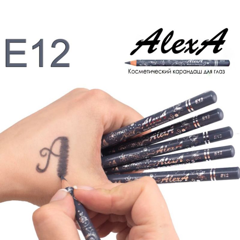 Карандаш для глаз AlexA Eye Pencil E12 (серо-голубой, матовый)